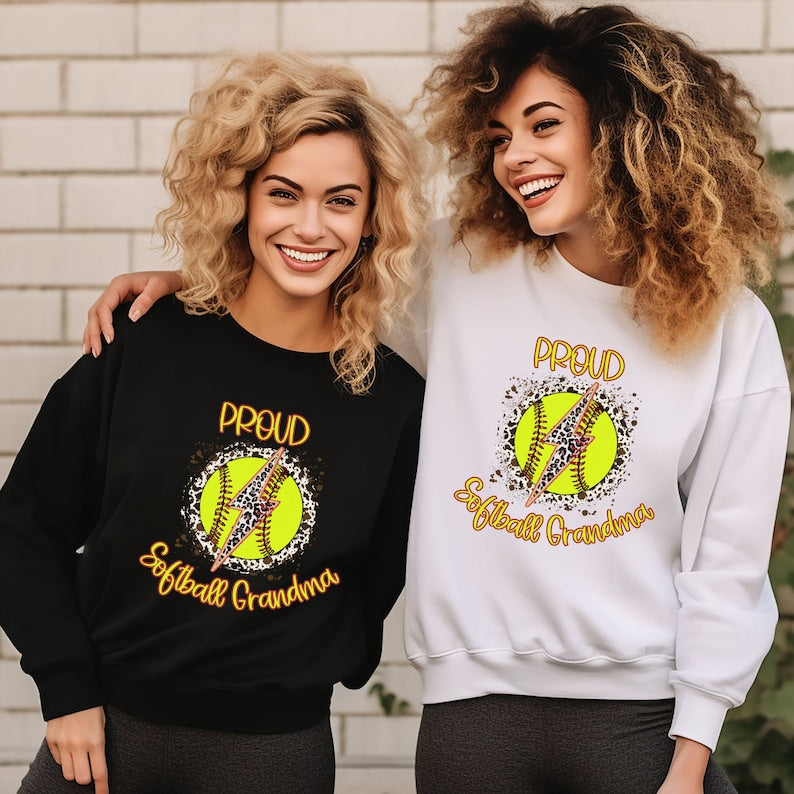 Softball Leopard Print Sweatshirt - ATTG Designs